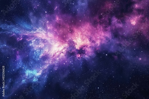 Cosmic wonderland vibrant galaxy background