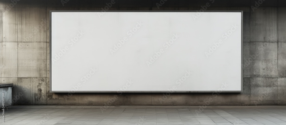 Street wall with a spacious blank billboard and banners providing ample copy space image possibilities Street wall with a spacious blank billboard and banners providing ample copy space image possibilities