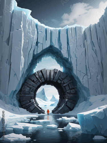 Antartica Portal Illustration Very Cool