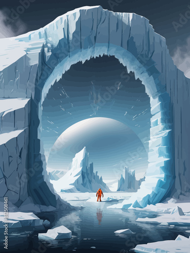 Antartica Portal Illustration Very Cool