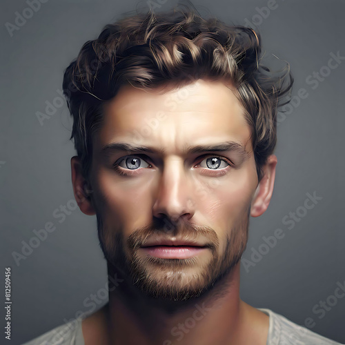 portrait of a person with blue eyes