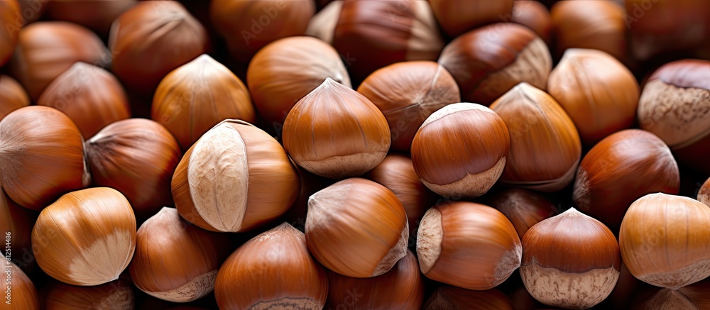 Abundance of hazelnuts with ample copy space image available Abundance of hazelnuts with ample copy space image available