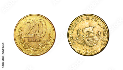 Twenty Albanian Leke coin of 2016