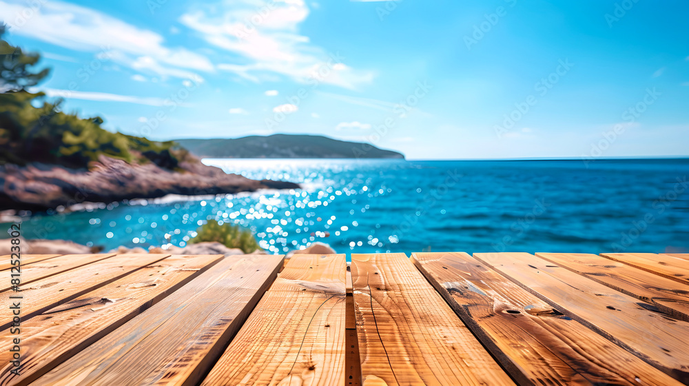 Fototapeta premium Empty wooden table