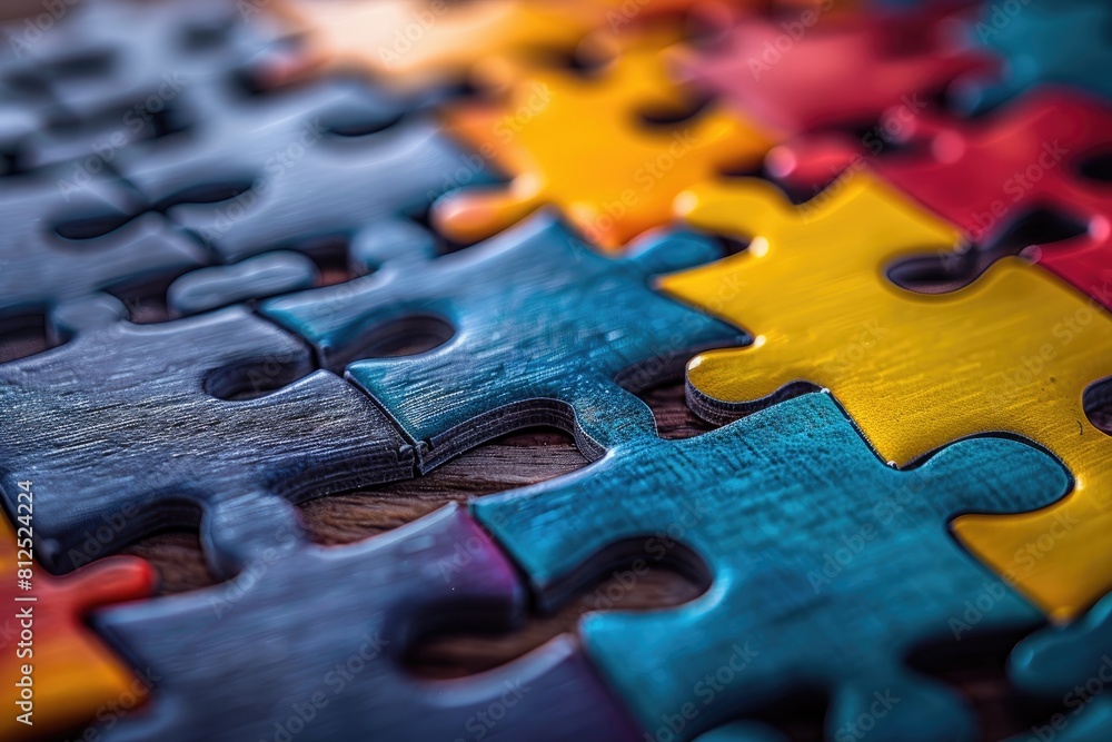 colorful unfinished puzzle pieces professional photography colorful unfinished puzzle pieces professional photography