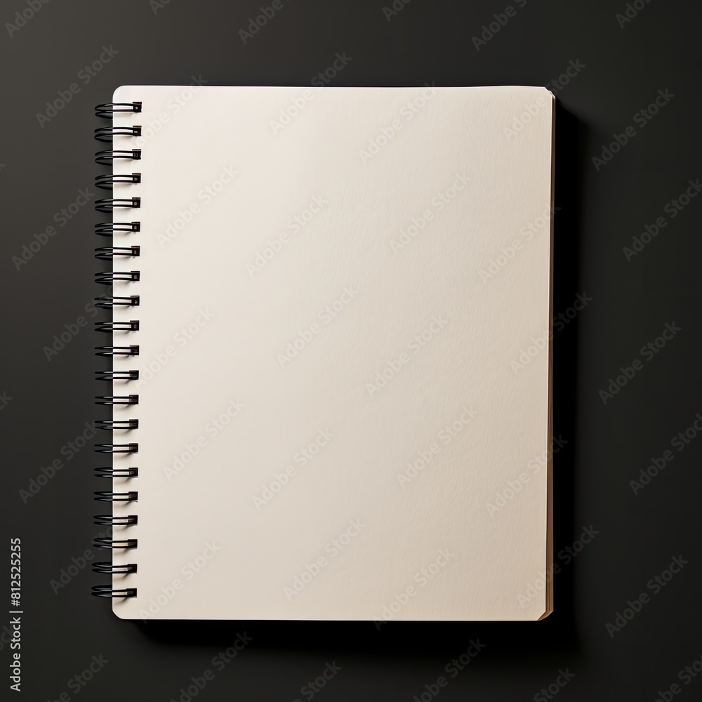 Note book and pages isolated on black background Note book and pages isolated on black background