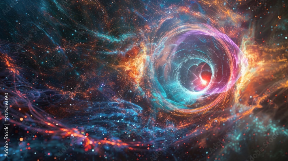 Abstract representation of resonance in the universe Abstract representation of resonance in the universe