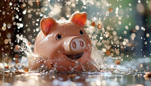 Investigate how an overflowing piggy bank can inspire positive financial behaviors in adults