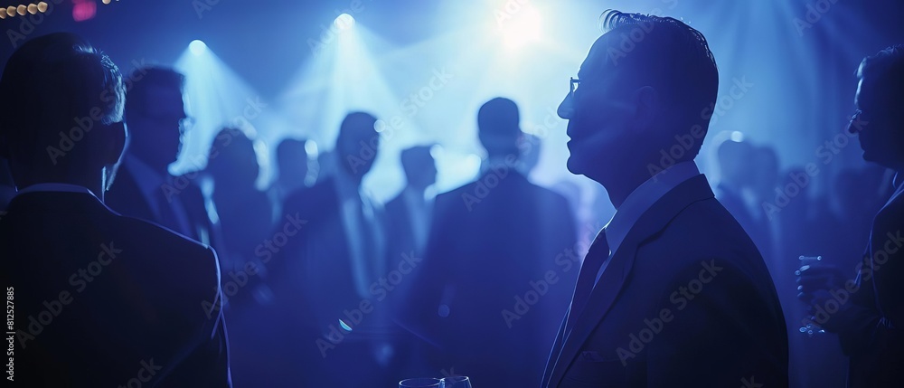 Obraz premium Investigate the role of executive speeches in setting the tone for an IPO celebration