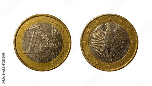 One euro coin of 2002