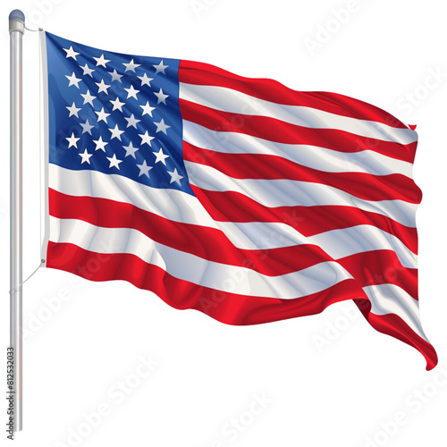 Vector of a american flag