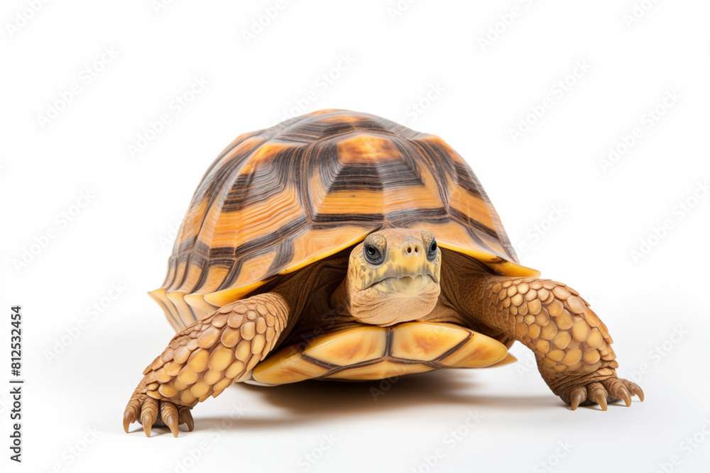 Obraz premium Turtle over isolated white background. Animal
