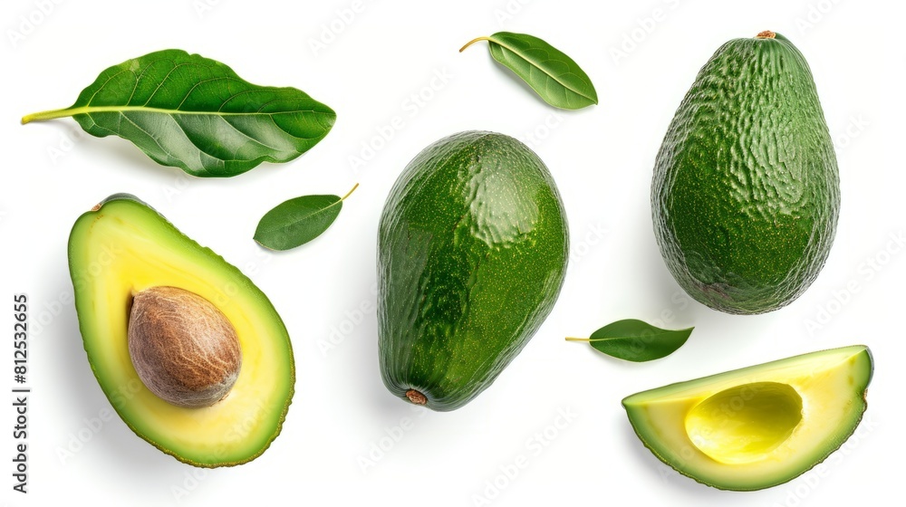 Fresh Avocado: A Vibrant Display on a Green and White Background
Fresh Avocado: A Vibrant Display on a Green and White Background