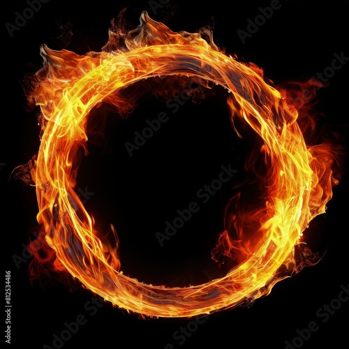 Dynamic Flame Illustration with  100   Text Overlay