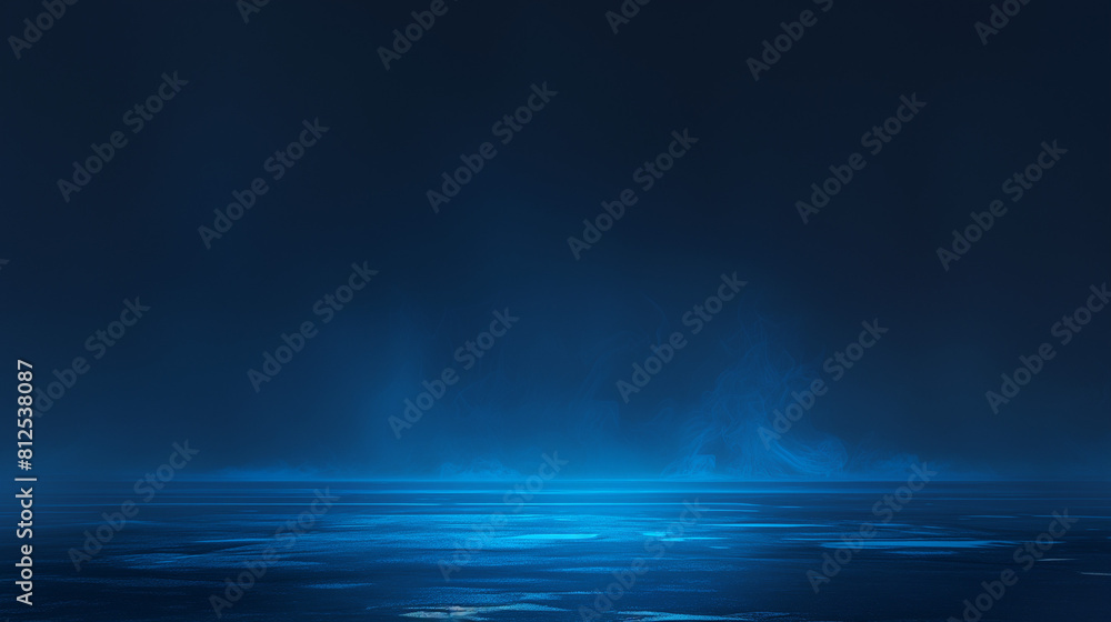 Fototapeta premium Ethereal Noir: Captivating Smoke, Illuminating Beams, and Enchanting Mist on Asphalt