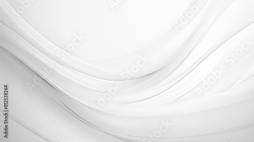 Elegant and Modern Abstract White Background with Soft Lines and Curves
