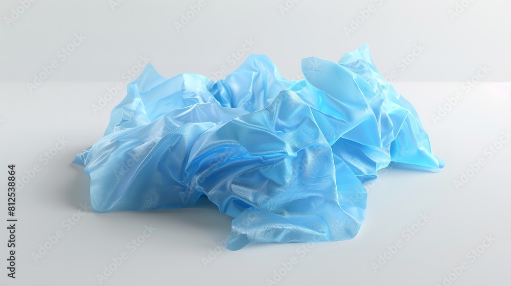 Blue Wet Wipes Flow Pack Cut Out in 8K: Realistic


