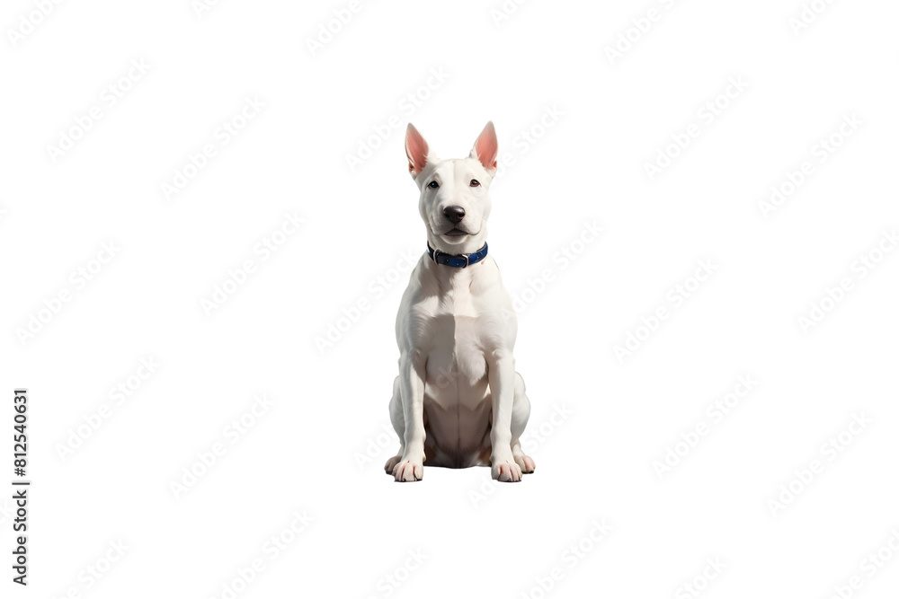 Bull Terrier, dog isolated on white background Bull Terrier, dog isolated on white background