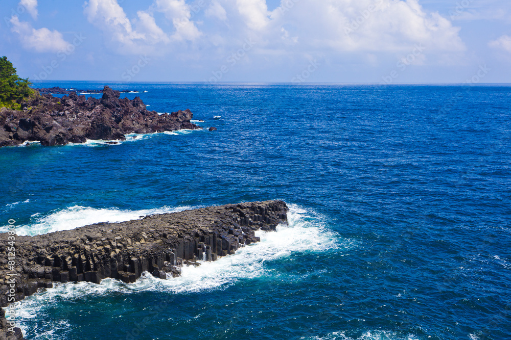 Daepo Jusangjeolli cliff, Jeju island, south Korea. Daepo Jusangjeolli cliff, Jeju island, south Korea.