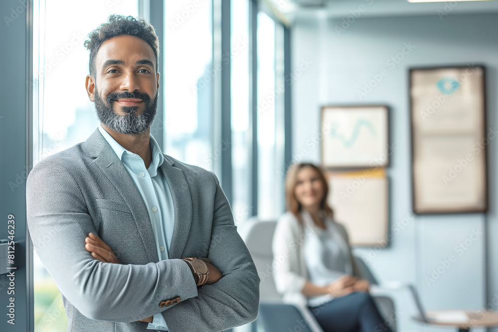 Fototapeta premium Businessman with Arms Crossed