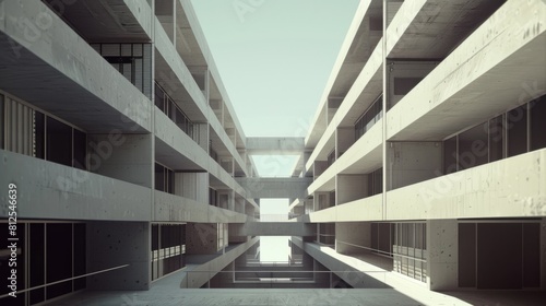 Symmetrical design showcasing the essence of urban community