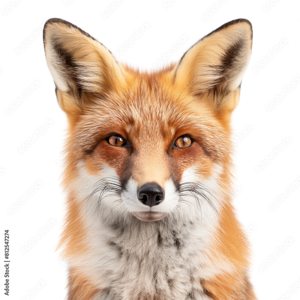 Fototapeta premium fox isolated on white background