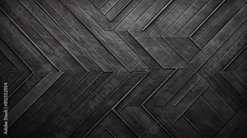 Fototapeta Naklejka Na Ścianę i Meble -  Abstract Geometric Chevro, zigzag Pattern in Black and Gray.