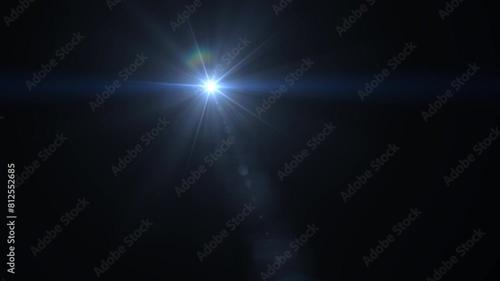 Optical lens flare effect. 4K resolution. Very high quality and realistic.on black background Optical lens flare effect. 4K resolution. Very high quality and realistic.on black background