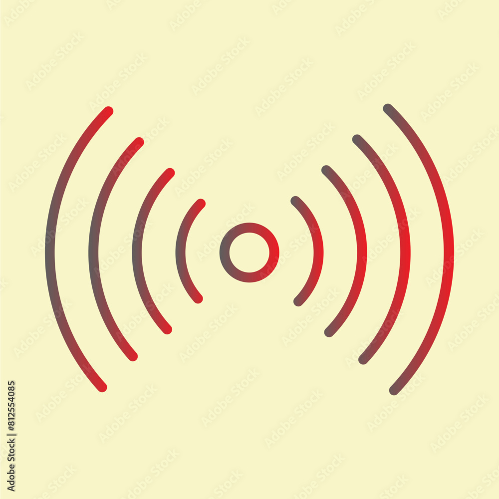 Naklejka premium Radio Waves