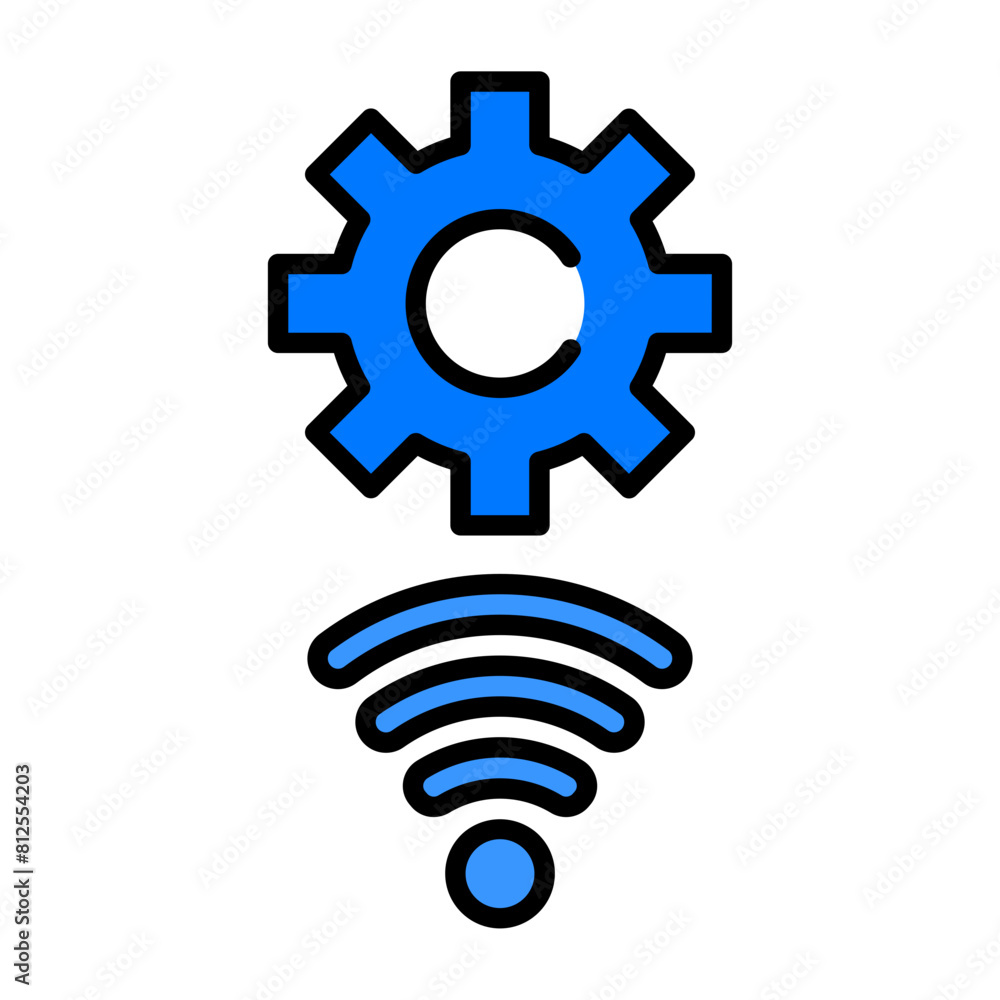 Digital Service Blue Filled Digital Service Blue Filled