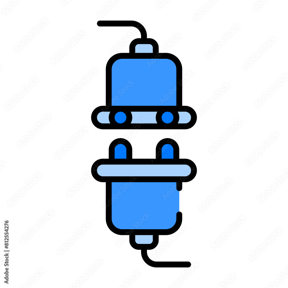 Connected Blue Filled Connected Blue Filled