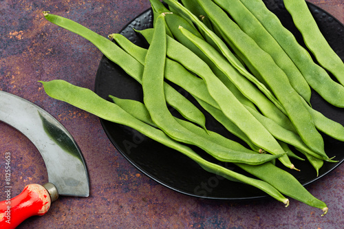 Schilderij op canvas Fresh runner beans