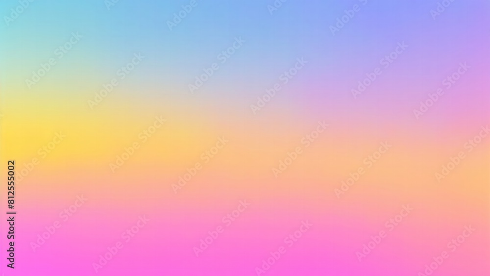 Blurred color gradient Yellow, pink and blue grainy color gradient background