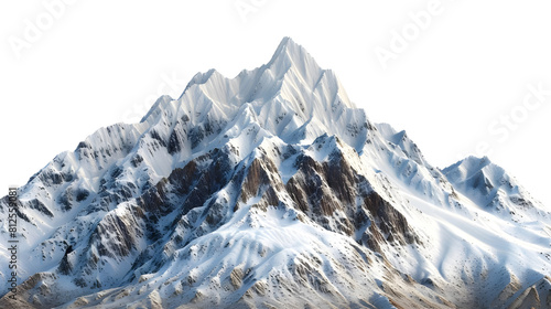 Ice mountains Isolated on transparent background