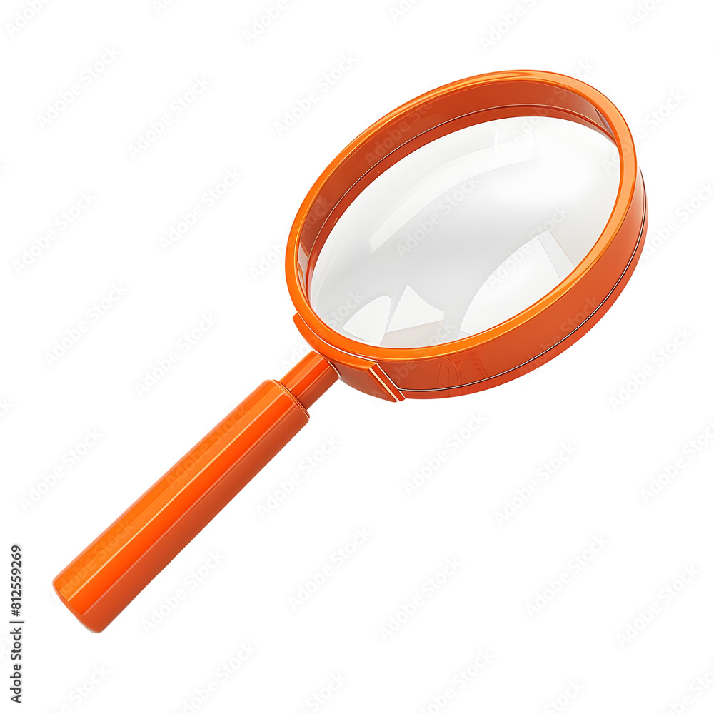 Magnifying glass Isolated on transparent background Magnifying glass Isolated on transparent background