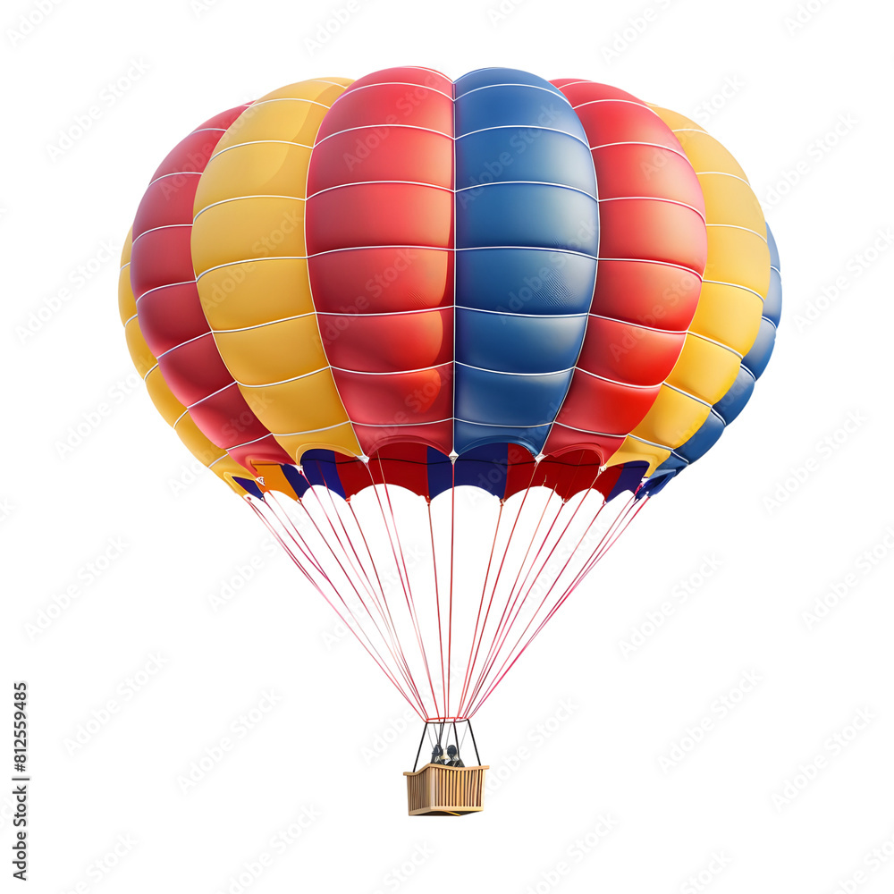 Fototapeta premium colorful parachute Isolated on transparent background