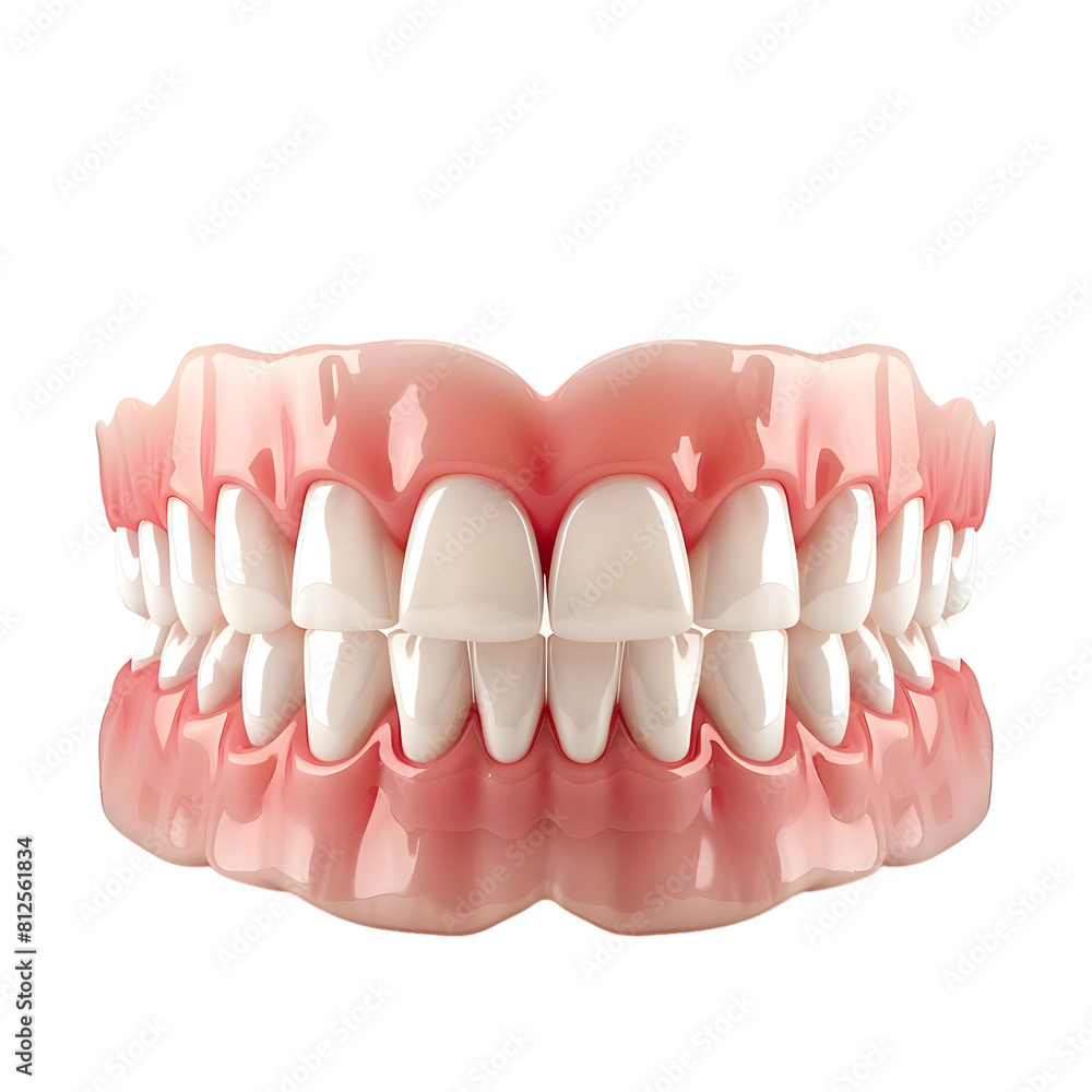 Obraz premium Teeth model Isolated on transparent background