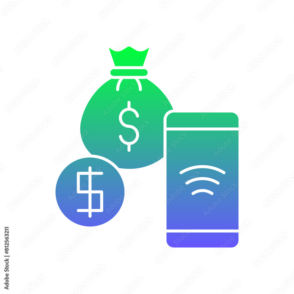 Digital Money Gradient Flat Digital Money Gradient Flat