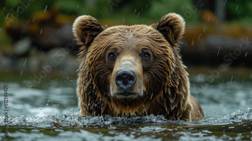Grizzly bear, Prince Rupert, British Columbia, Canada Generative AI photo