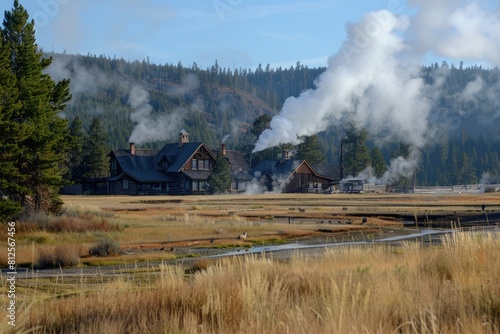 Old Faithful Inn - A Gateway to Nature's Unrivaled Beauty in the Heart of Yellowstone National Park