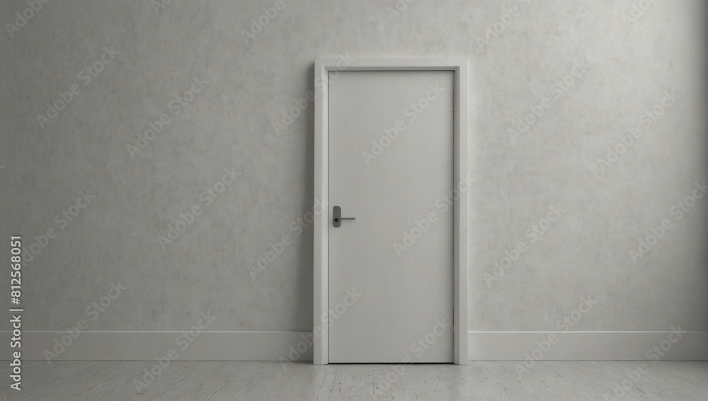 minimalist photo of a white door with white walls made by AI generative minimalist photo of a white door with white walls made by AI generative