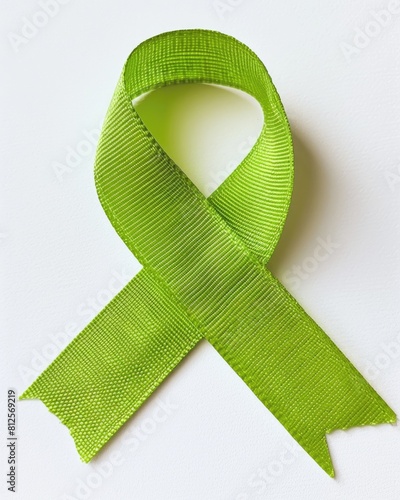 Lime Green Ribbon for Duchenne Muscular Dystrophy and Mental Health Awareness, Cancer Donations photo