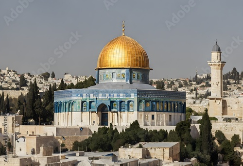 A view of the Dome of the Rock in Jerusalem