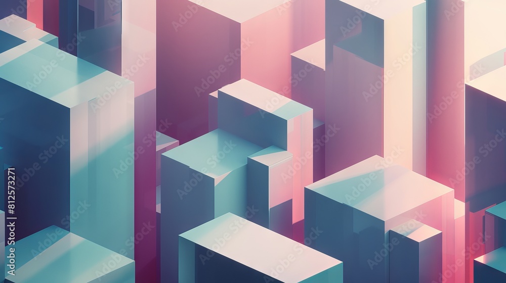 3D background created from cubes 3D background created from cubes