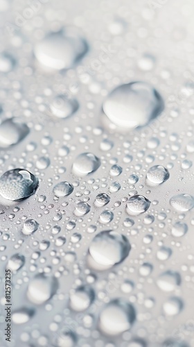 Wallpaper Mural Water droplets on a white background. Torontodigital.ca