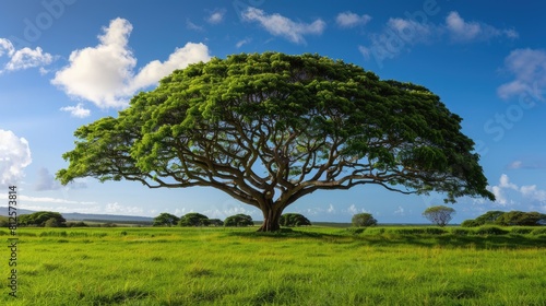 Endemic Koa Trees on Kauai Farmland, Hawaii: A Common Population of Popular Island Medicine along photo