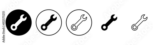 Wrench icon set. repair icon vector. tools icon vector