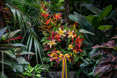 red and yellow flowers