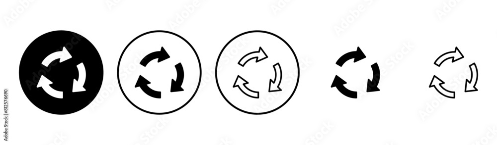 Recycle icon set. Recycling vector icon. Recycle icon set. Recycling vector icon.