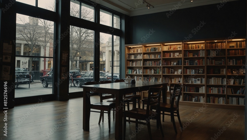 photo of a library with many books in an elegant classic style made by AI generative photo of a library with many books in an elegant classic style made by AI generative